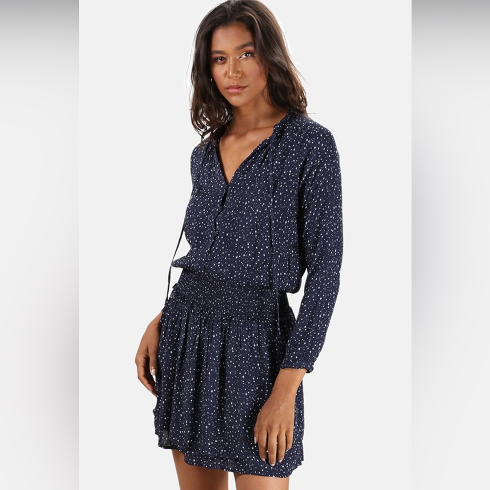 Rails Celestial Star Print Long Sleeve Dress, Size S